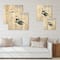 Designart - Little Penguin Flying Stars and Planets I - Farmhouse Print on Natural Pine Wood